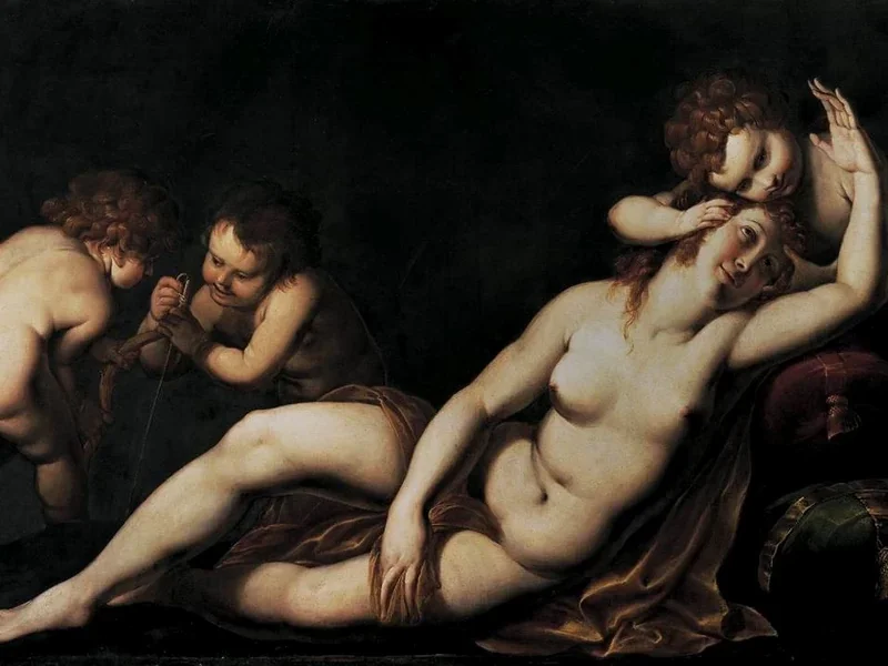 1574-Giulio Cesare Procaccini - Venere e Cupido